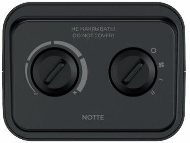 Тепловентилятор ROYAL CLIMA RFH-N1500DC-BL, 1500 Вт, 3 режима работы, черный, НС-1517390