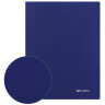 Папка с металлическим скоросшивателем и внутренним карманом BRAUBERG "Диагональ", темно-синяя, до 100 листов, 0,6 мм, 221352