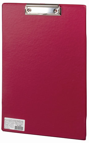 Доска-планшет BRAUBERG "Comfort" с прижимом А4 (230х350 мм), картон/ПВХ,РОССИЯ, БОРДОВАЯ, 222660