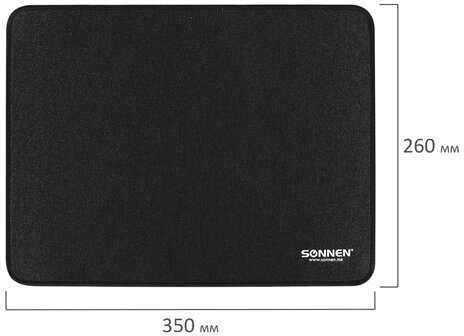 Коврик для мыши игровой SONNEN "ASSAULT", резина + ткань, 350х260х4 мм, 513303