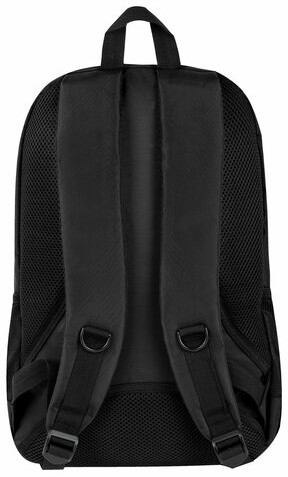 Рюкзак BRAUBERG B-TR1606 для старшеклассников/студентов, 22 л, черный, "Навигатор", 30х17х45 см, 225291