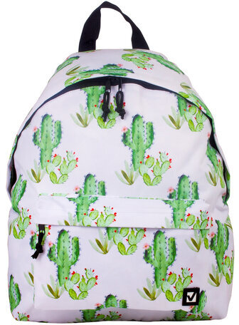 Рюкзак BRAUBERG универсальный, сити-формат, белый, "Мексика", 20 литров, 41х32х14 см, 226416