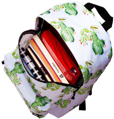 Рюкзак BRAUBERG универсальный, сити-формат, белый, "Мексика", 20 литров, 41х32х14 см, 226416