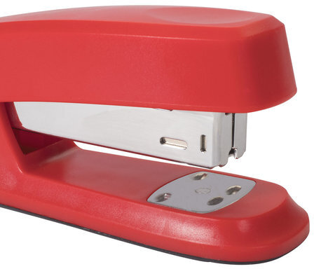 Степлер №24/6, 26/6 BRAUBERG "Standard", до 25 листов, красный, 226854