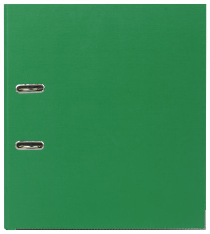 Папка-регистратор BRAUBERG с покрытием из ПВХ, 80 мм, с уголком, зеленая (удвоенный срок службы), 227193