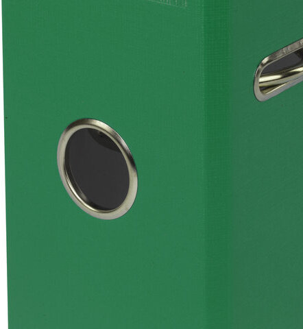 Папка-регистратор BRAUBERG с покрытием из ПВХ, 80 мм, с уголком, зеленая (удвоенный срок службы), 227193