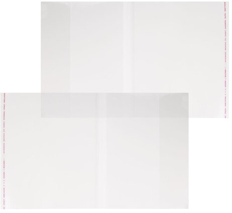 Обложки ПП для тетради и дневника ПИФАГОР, комплект 5 шт., универсальная, с клейким краем, 70 мкм, 215х360 мм, 227409