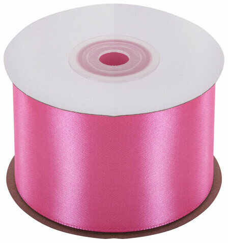Лента атласная ширина 50 мм, длина 23 м, розовая, BRAUBERG, 591524