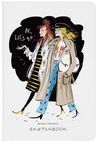 Скетчбук, слоновая кость+черная бумага 80 г/м2, 140х210 мм, 112 л, книжный твердый переплет, "МИКС", 3-555