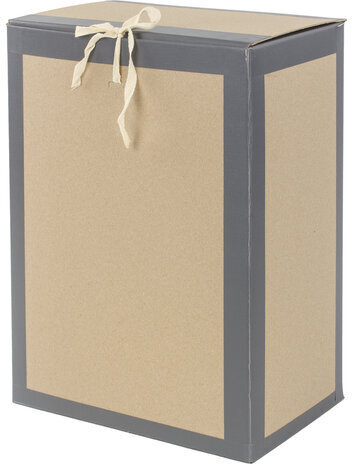 Короб архивный 410х300х200 мм, переплетный картон/бумвинил, завязки, до 1700 л., STAFF, 112162