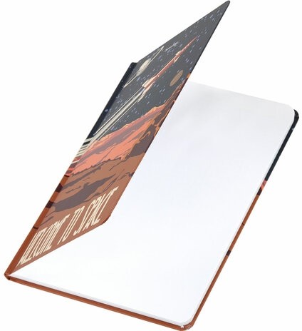 Блокнот с резинкой в клетку 96 л., А5 (145х203 мм), твердая обложка, BRAUBERG, "SpaceX", 113724