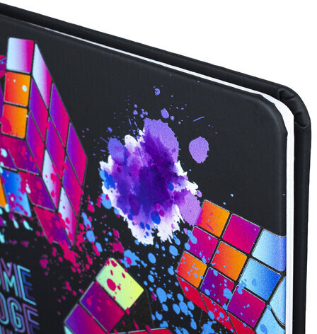 Дневник 1-11 класс 48 л., кожзам (твердая), шелкография, BRAUBERG, "Головоломка", 106181