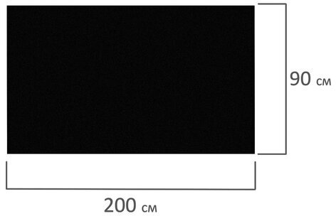 Доска-пленка меловая самоклеящаяся в рулоне, ЧЕРНАЯ, 90х200 см, 5 мелков и салфетка, BRAUBERG, 237839