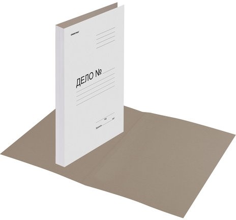 Папка без скоросшивателя "Дело", картон, плотность 280 г/м2, до 200 листов, ОФИСМАГ, 124572