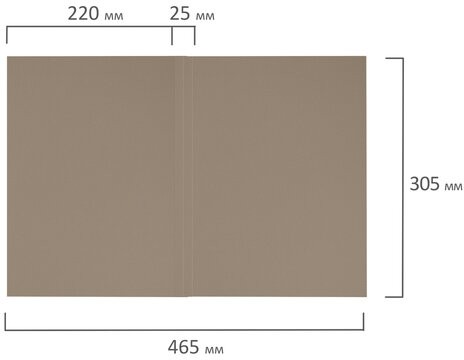 Папка без скоросшивателя "Дело", картон, плотность 280 г/м2, до 200 листов, ОФИСМАГ, 124572