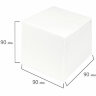 Блок для записей STAFF проклеенный, куб 9х9х9 см, белый, белизна 90-92%, 129204