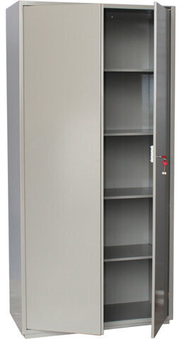 Шкаф металлический для документов BRABIX "KBS-10", 1803х880х390 мм, 77 кг, 2 отделения, сварной, 291159