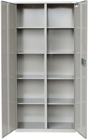 Шкаф металлический для документов BRABIX "KBS-10", 1803х880х390 мм, 77 кг, 2 отделения, сварной, 291159