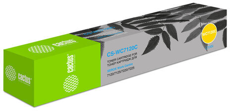 Тонер-картридж CACTUS (CS-WC7120C) для XEROX WorkCentre 7120/7125, голубой, ресурс 15000 стр.