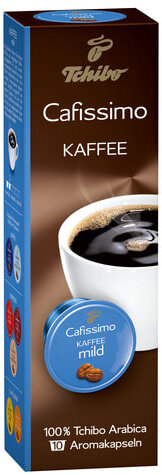Капсулы для кофемашин Cafissimo TCHIBO Caffe Mild, натуральный кофе, 10 шт. х 7 г, EPCFTCKK07,8K