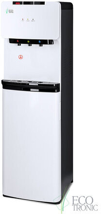 Кулер для воды ECOTRONIC K41-LXE напольный, НИЖНЯЯ ЗАГРУЗКА, нагрев/охлаждение, 3 крана, белый 11745