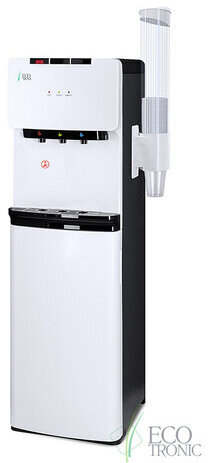 Кулер для воды ECOTRONIC K41-LXE напольный, НИЖНЯЯ ЗАГРУЗКА, нагрев/охлаждение, 3 крана, белый 11745