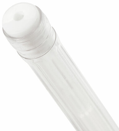 Ручка гелевая BRAUBERG "White Pastel", БЕЛАЯ, корпус прозрачный, узел 1 мм, линия письма 0,5 мм, 143417