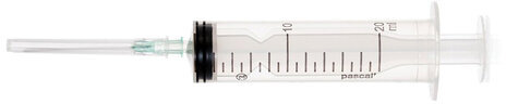 Шприц 3-х компонентный PASCAL, 20 мл КОМПЛЕКТ 5 шт. в коробке, игла 0,8х40 - 21G, ш/, 120608