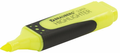 Набор текстовыделителей BRAUBERG 2 шт., ЖЕЛТЫЙ/РОЗОВЫЙ, "SUPER", прорезиненный корпус, линия 1-5 мм, 151745