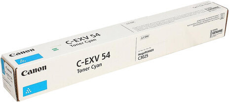 Тонер CANON (C-EXV54C) C3025i, голубой, оригинальный, ресурс 8500 страниц, 1395C002