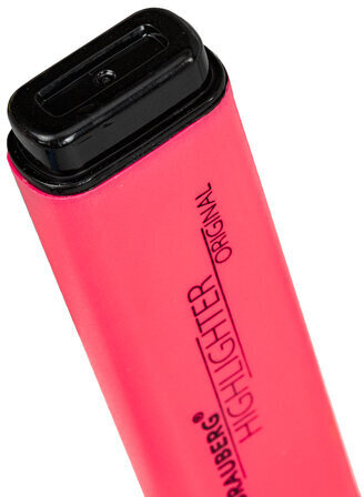 Текстовыделитель BRAUBERG "ORIGINAL NEON", РОЗОВЫЙ, линия письма 1-5 мм, 152213