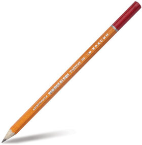 Карандаш чернографитный КРАСИН, 1 шт., &quot;РедТоп&quot;, НВ, корпус тонированный, заточенный, 01GWHB4201H