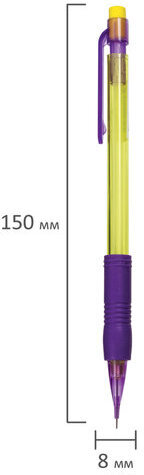 Карандаш механический 0,5 мм, ЮНЛАНДИЯ "Юнландик-архитектор", ластик, резиновый грип, 181429