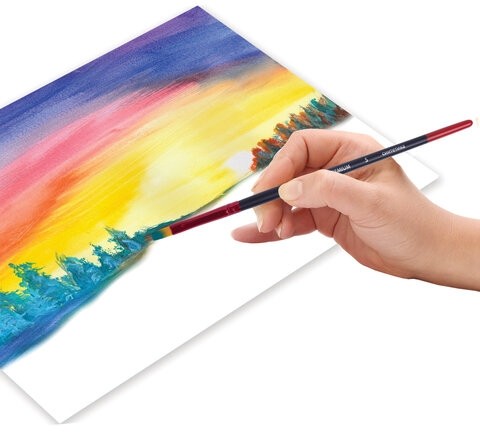 Кисть синтетика, плоская № 5, BRAUBERG PREMIUM, 201014