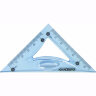 Набор чертежный малый гибкий ЮНЛАНДИЯ "FLEX" (линейка 15 см, 2 треугольника, транспортир), пенал, 210681