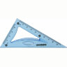 Набор чертежный малый гибкий ЮНЛАНДИЯ "FLEX" (линейка 15 см, 2 треугольника, транспортир), пенал, 210681