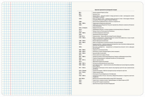 Тетрадь предметная "PASTEL" 48 л., SoftTouch, фольга, ИСТОРИЯ, клетка, BRAUBERG, 404316