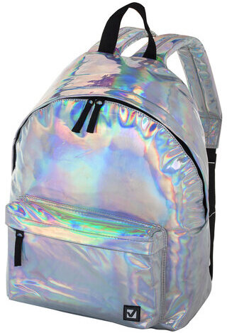 Рюкзак BRAUBERG универсальный, сити-формат, серебро, "Винтаж", 20 литров, 41х32х14 см, 226421