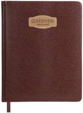 Дневник 1-11 класс 48 л., кожзам (твердая с поролоном), нашивка, BRAUBERG IGUANA, коричневый, 107227