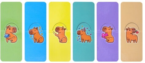 Закладки для книг МАГНИТНЫЕ, "ЯРКИЙ МИКС", комплект 30 штук, 35x25 мм, FUNSTER, 116657