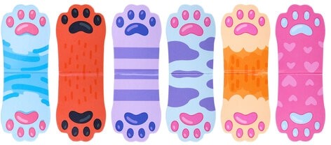 Закладки для книг МАГНИТНЫЕ, "ЯРКИЙ МИКС", комплект 30 штук, 35x25 мм, FUNSTER, 116657