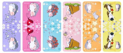 Закладки для книг МАГНИТНЫЕ, "ЯРКИЙ МИКС", комплект 30 штук, 35x25 мм, FUNSTER, 116657