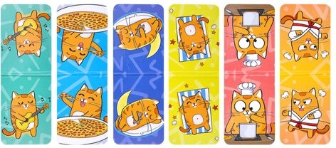 Закладки для книг МАГНИТНЫЕ, "ЯРКИЙ МИКС", комплект 30 штук, 35x25 мм, FUNSTER, 116657