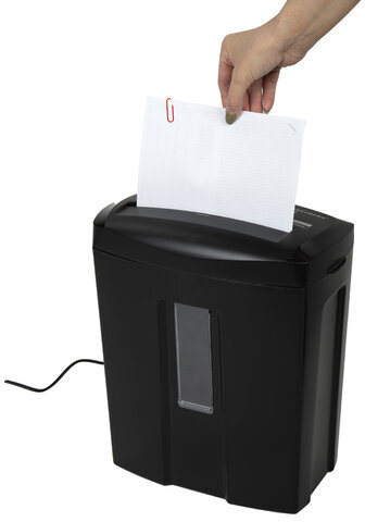 Уничтожитель (шредер) BRAUBERG 615M, 5 уровень секретности, фрагменты 3х12 мм, 6 листов, 15 л, 532152