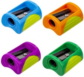 Точилка BRAUBERG "Original", пластиковая, корпус ассорти, 228465