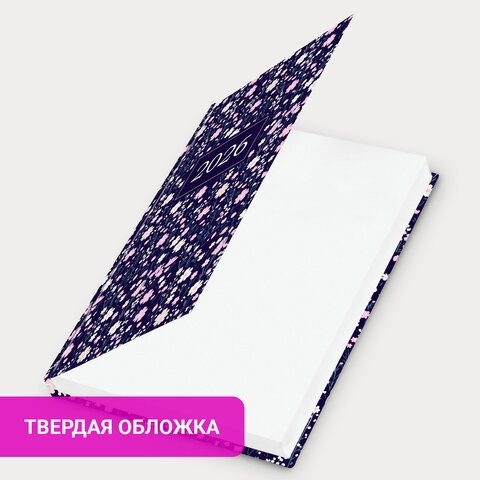 Ежедневник датированный 2026 145х215 мм, А5, STAFF, ламинированная обложка, "Flowers", 117318