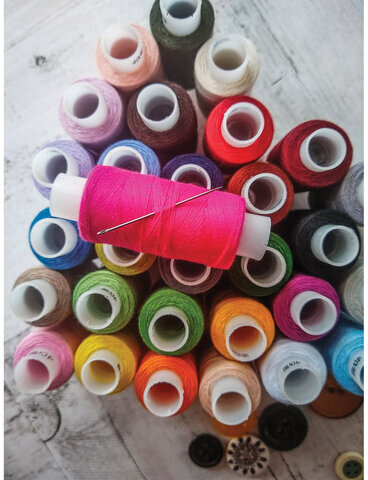 Набор швейных ниток, 30 цветов по 200 м, в боксе, 40 ЛШ, ОСТРОВ СОКРОВИЩ, 662787