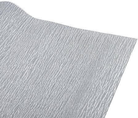 Бумага гофрированная/креповая, 110 г/м2, 50х250 см, СЕРЕБРЯНАЯ, ОСТРОВ СОКРОВИЩ, 112552