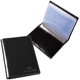 Бумажник водителя BEFLER &quot;Classic&quot;, натуральная кожа, тиснение, 6 пластиковых карманов, черный, BV.20.-1