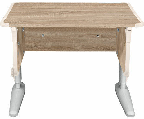 Стол-парта регулируемый "ДЭМИ" СУТ.41, 750х550х530-815 мм, серый каркас, пластик бежевый, дуб сонома (КОМПЛЕКТ)